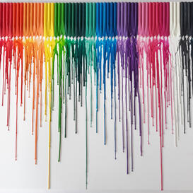 Crayon Melt Painting